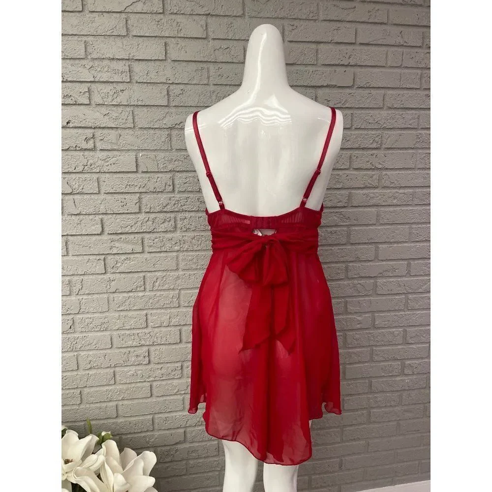 Inner Secrets Red Lingerie Teddy Size M